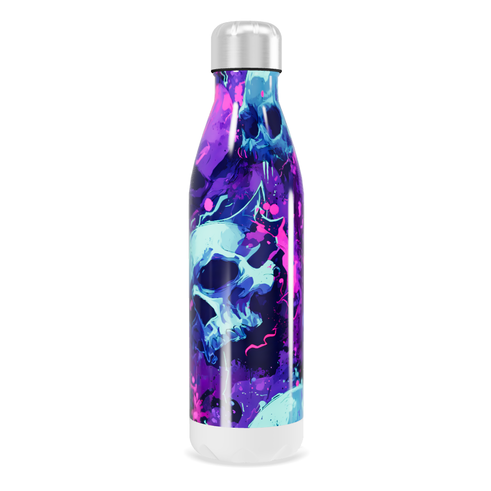 Garrafa Inox - Caveiras Coloridas