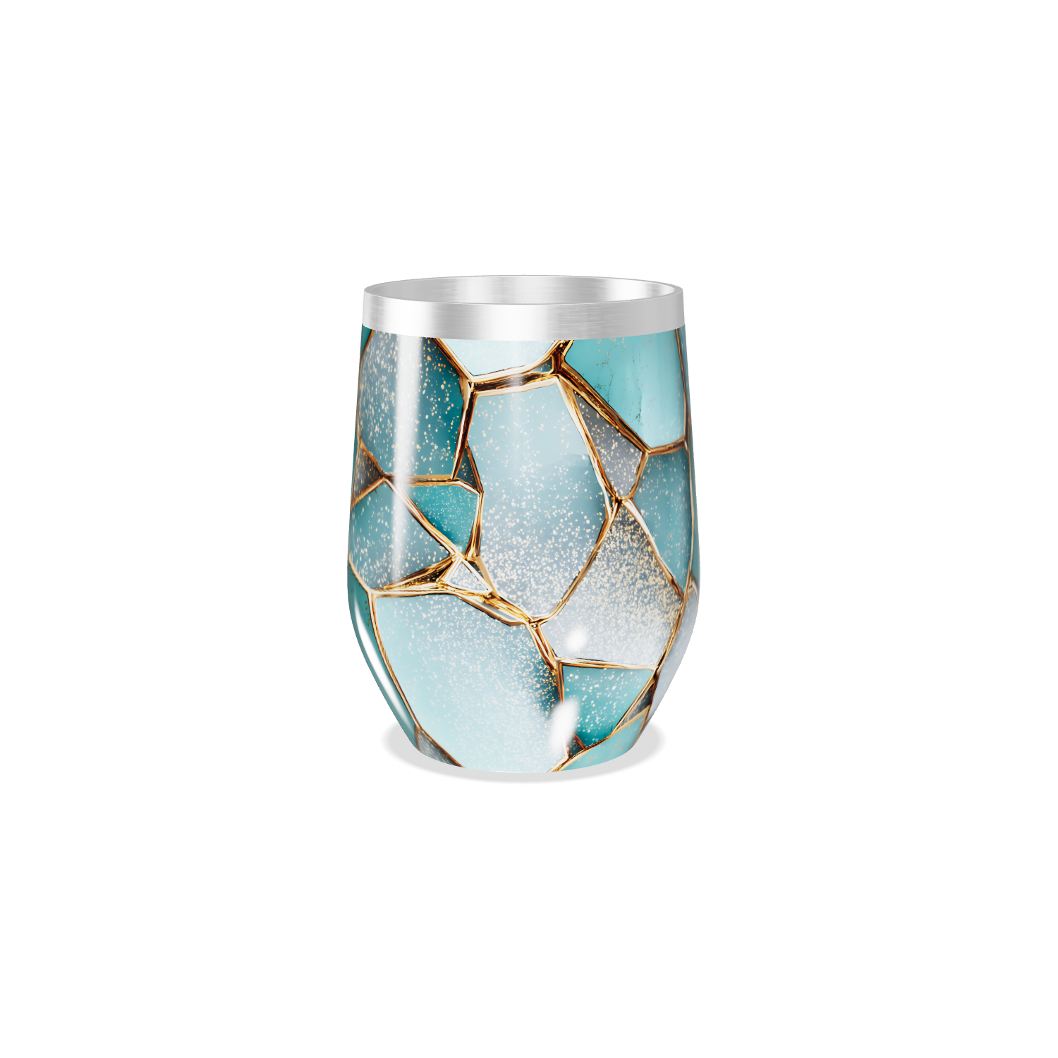 Copo Térmico Slim - Azul Vidro Quebrado