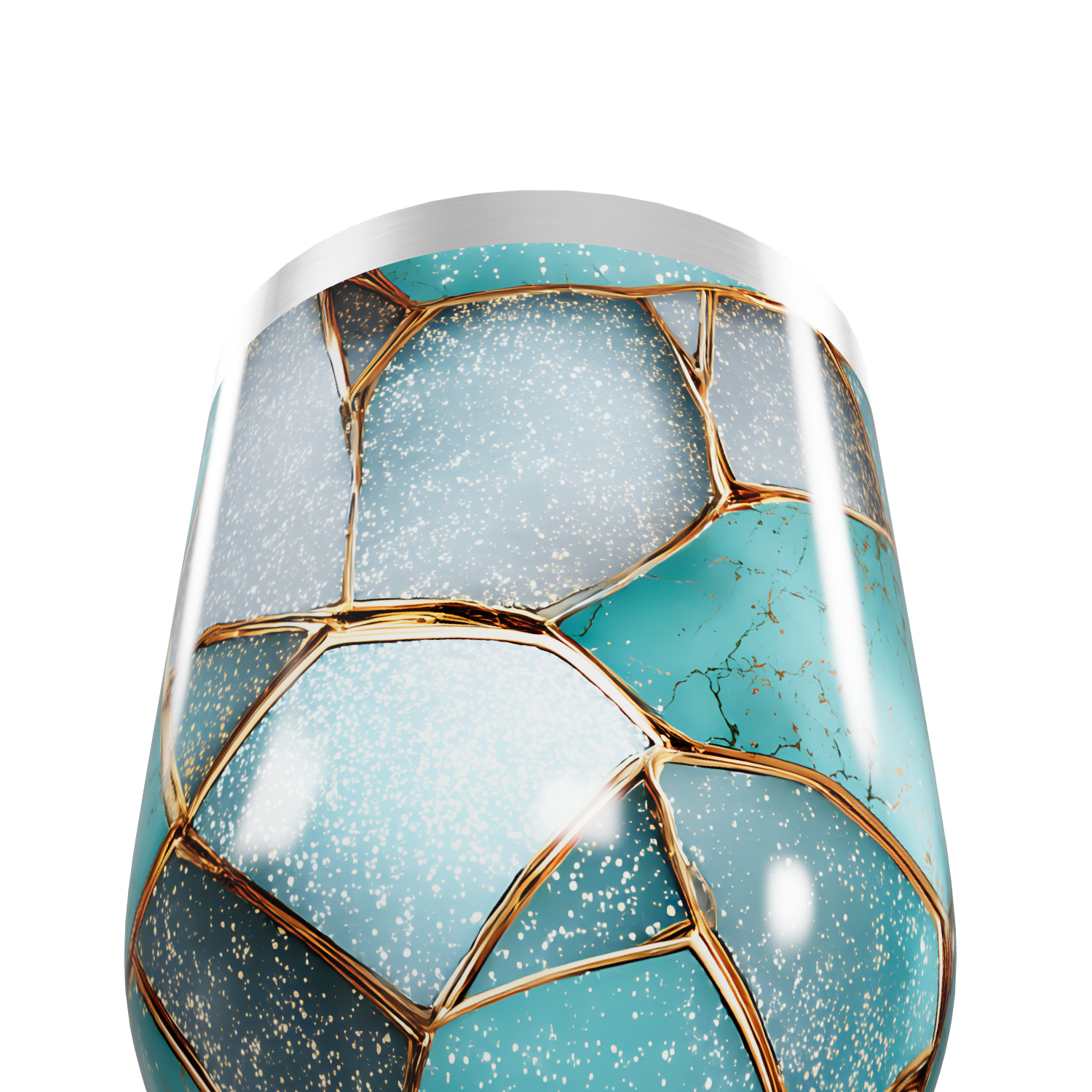 Copo Térmico Slim - Azul Vidro Quebrado