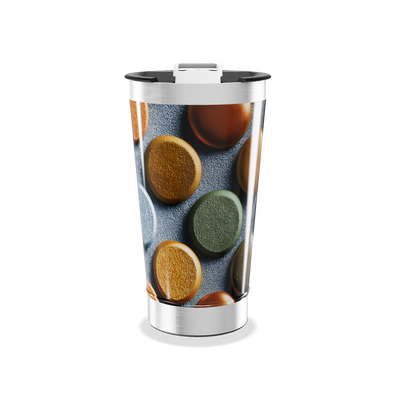 Copo Térmico - Estampa Colorida Metalizado