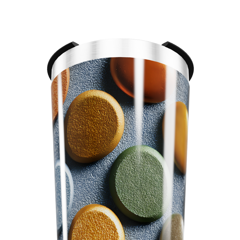 Copo Térmico - Estampa Colorida Metalizado