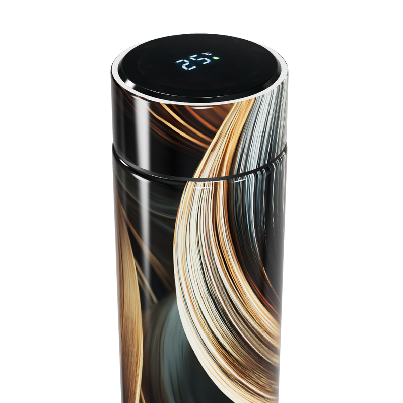 Garrafa Térmica Touch - Estampa Abstrata Colorida