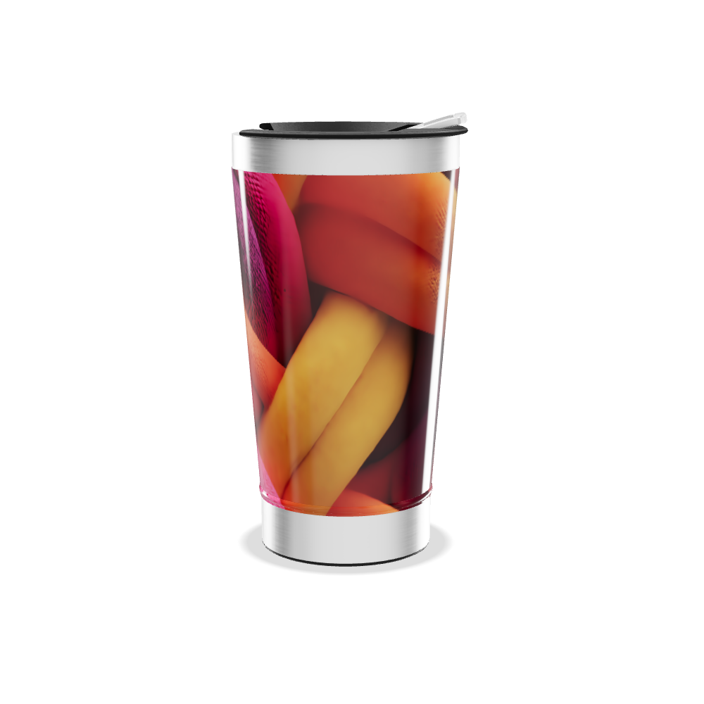 Copo Térmico - Estampa Colorida Trançada