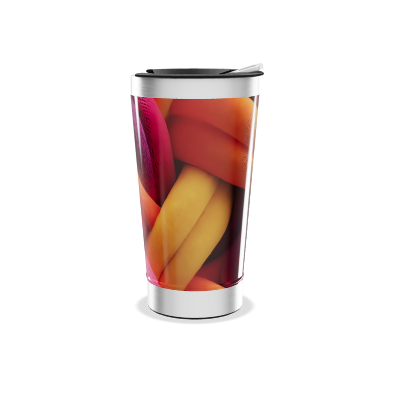 Copo Térmico - Estampa Colorida Trançada