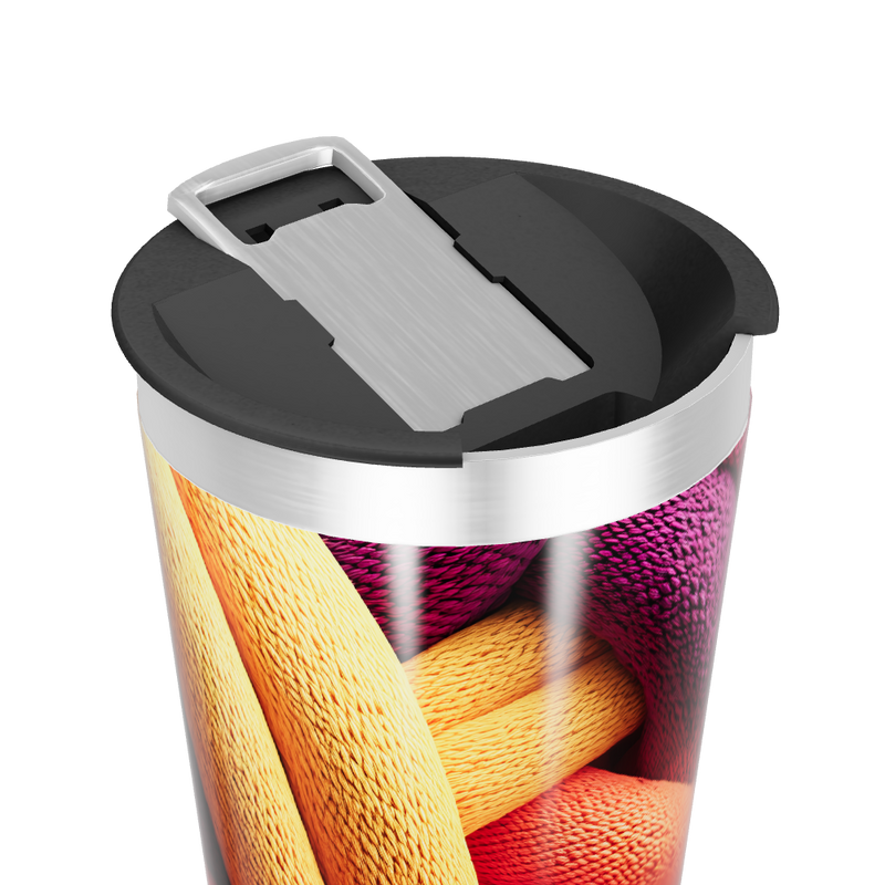 Copo Térmico - Estampa Colorida Trançada