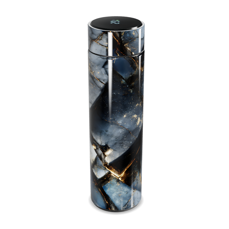 Garrafa Térmica Touch - Mármore Azul Digital