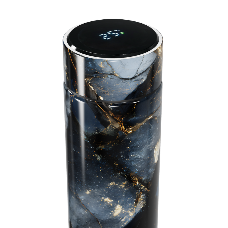 Garrafa Térmica Touch - Mármore Azul Digital