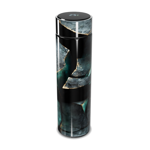 Garrafa Térmica Touch - Efeito Mármore Azul