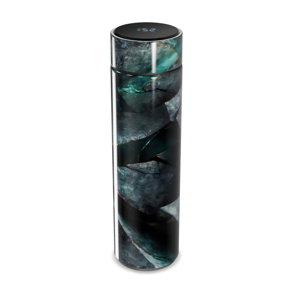 Garrafa Térmica Touch - Efeito Mármore Azul