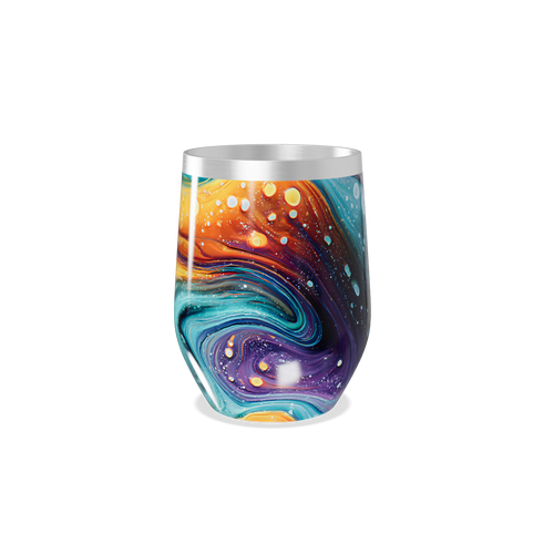 Copo Térmico Slim - Estampa Abstrata Colorida