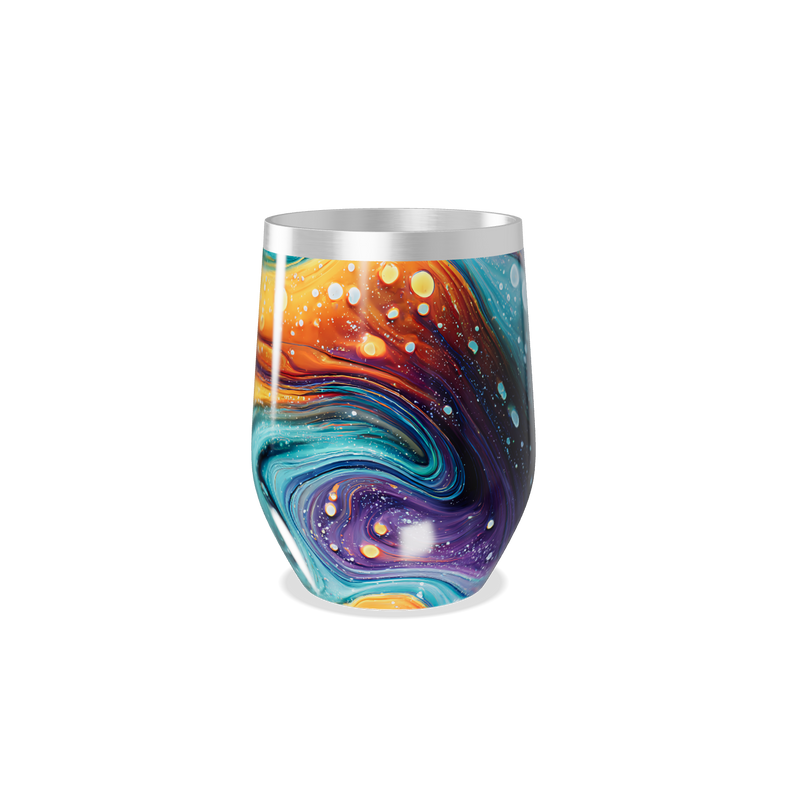 Copo Térmico Slim - Estampa Abstrata Colorida