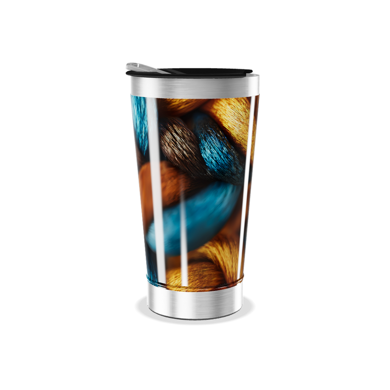 Copo Térmico - Estampa Colorida Metalizado