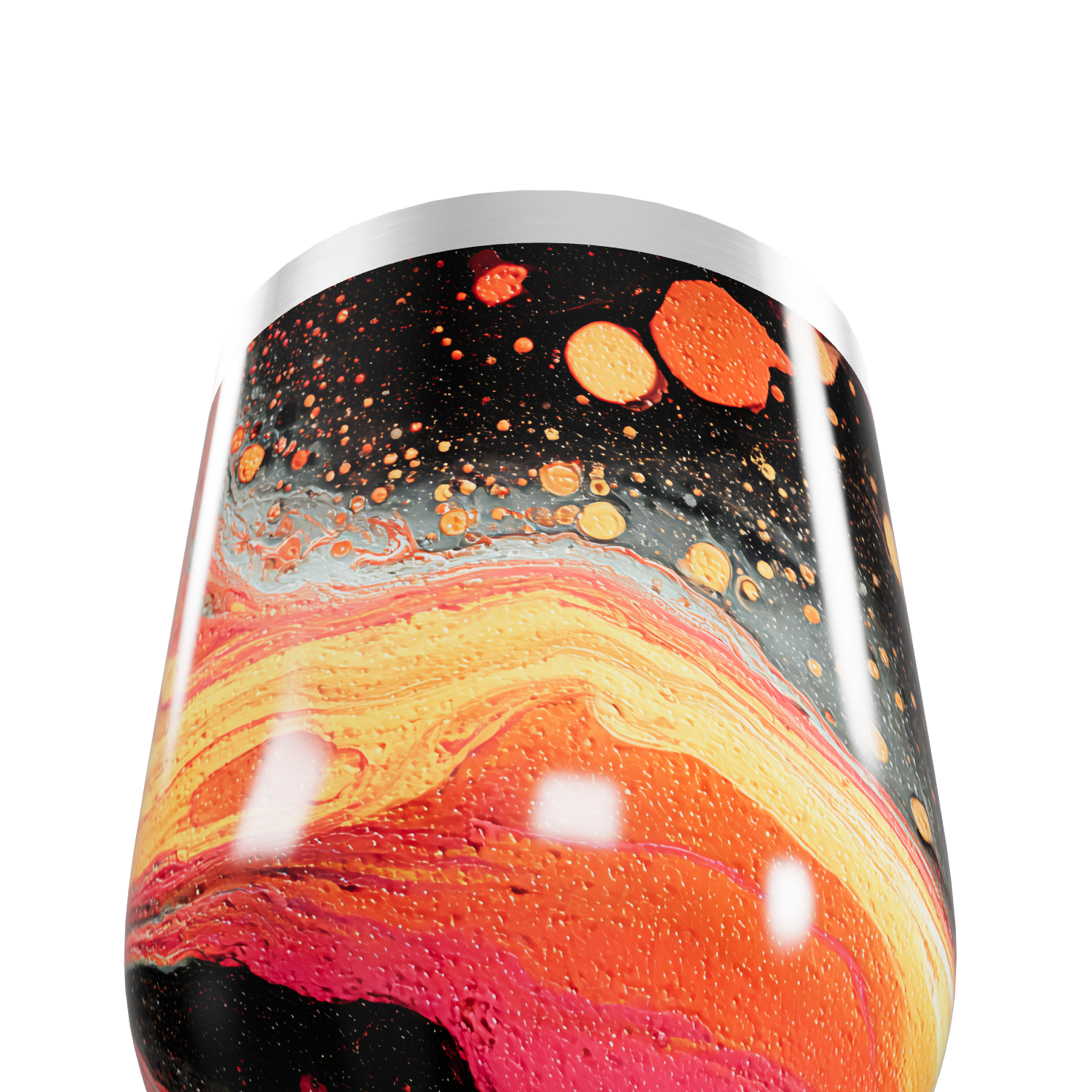 Copo Térmico Slim - Estampa Cósmica Colorida