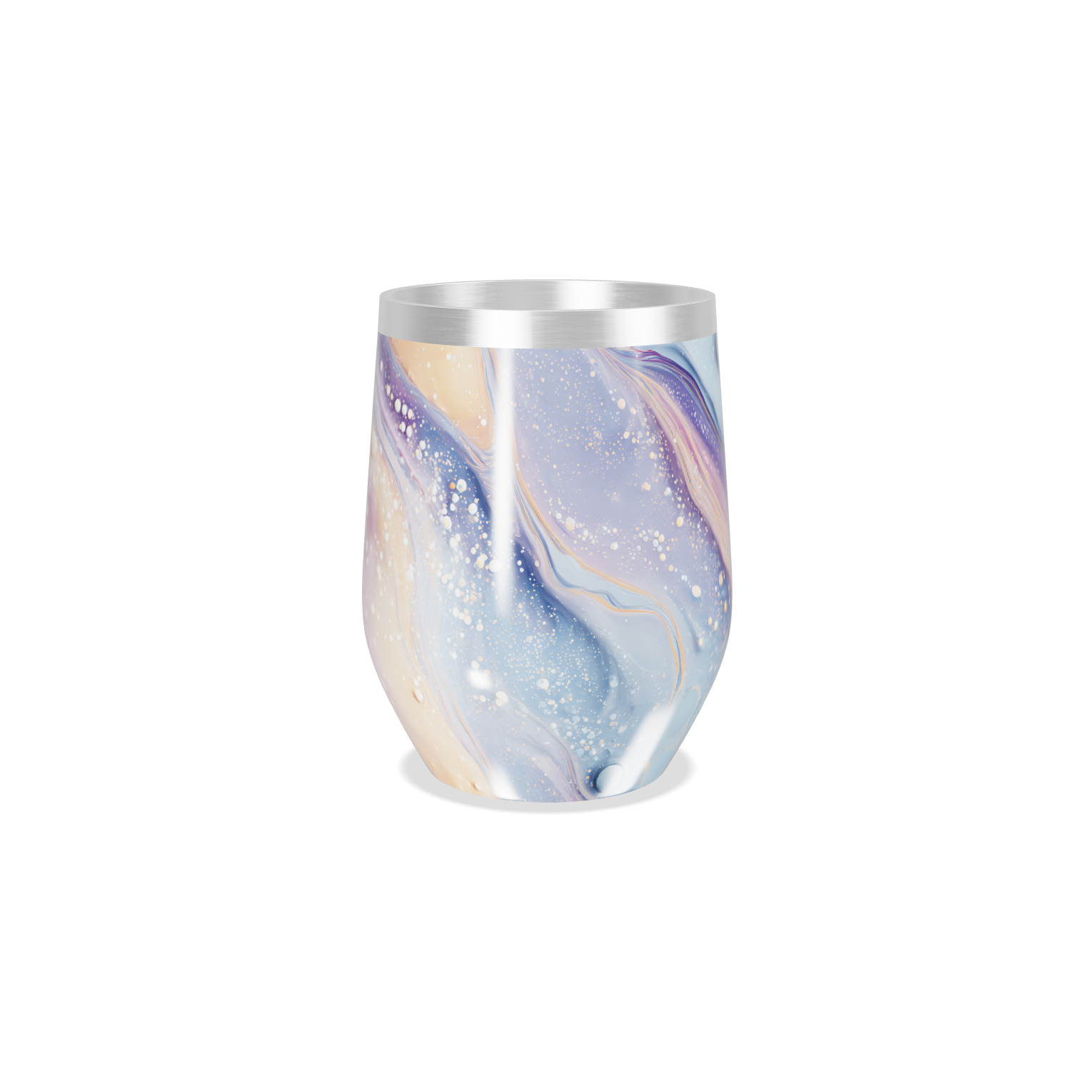 Copo Térmico Slim - Efeito Mármore Colorido