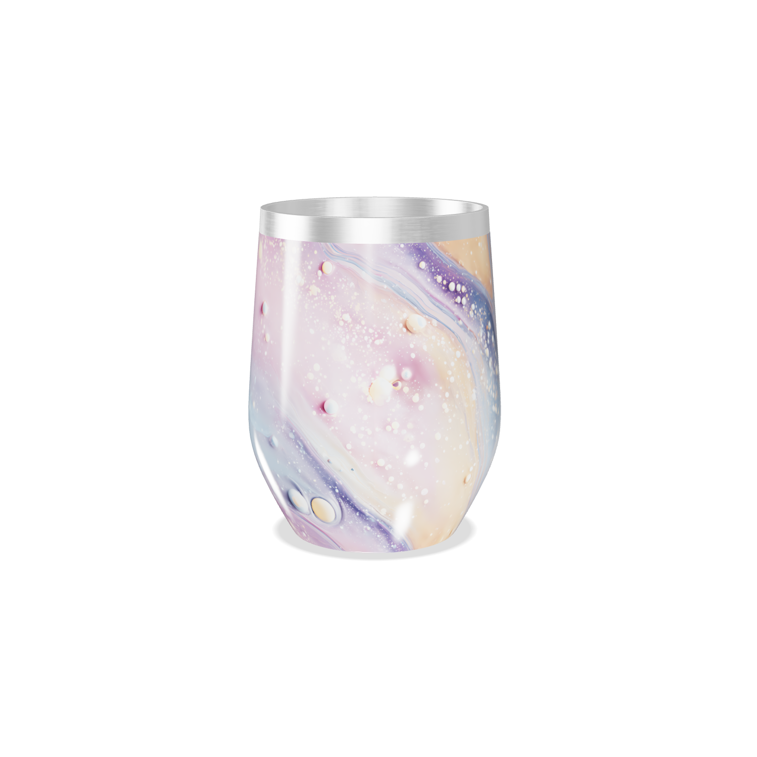 Copo Térmico Slim - Efeito Mármore Colorido