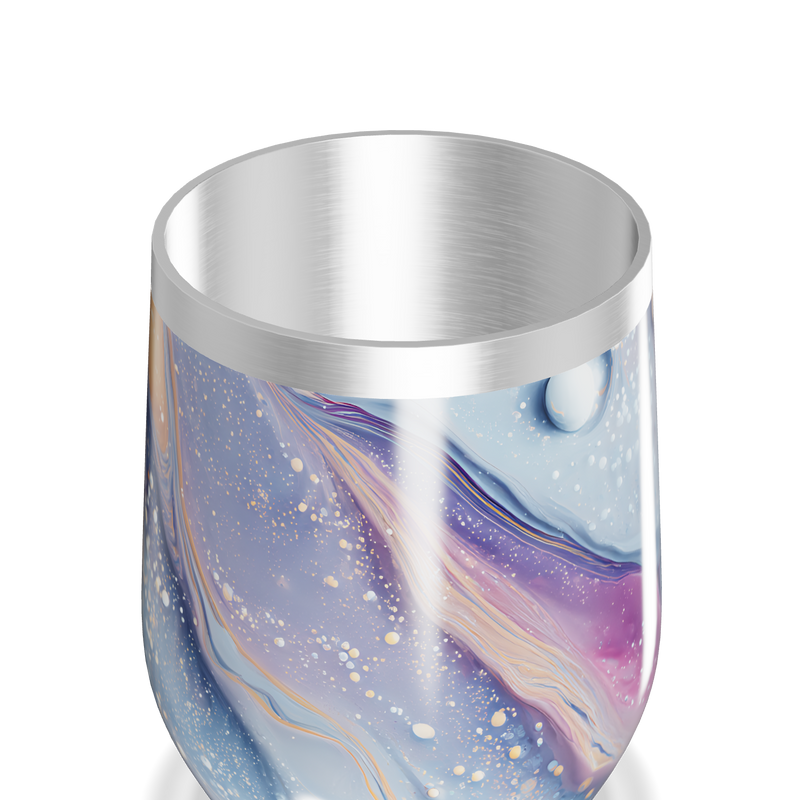 Copo Térmico Slim - Efeito Mármore Colorido