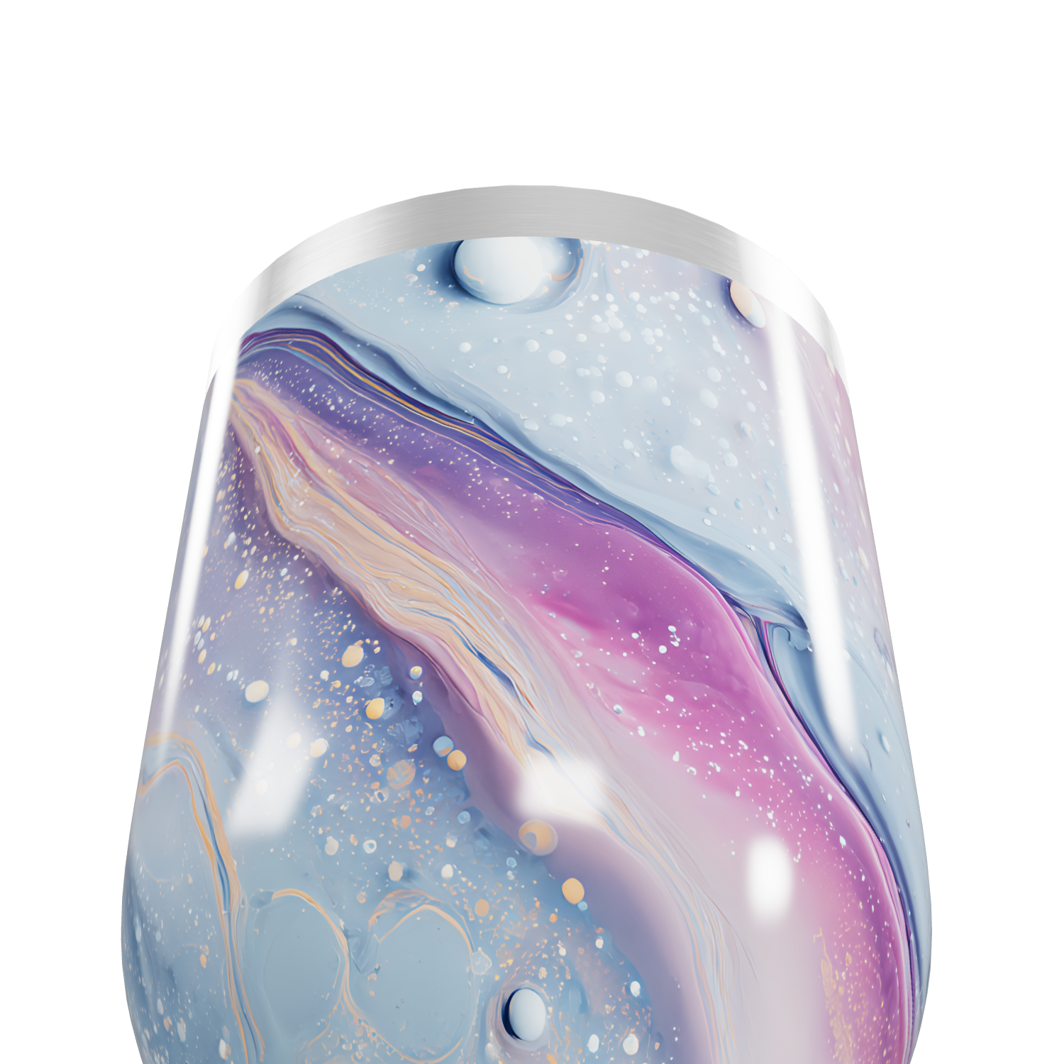 Copo Térmico Slim - Efeito Mármore Colorido