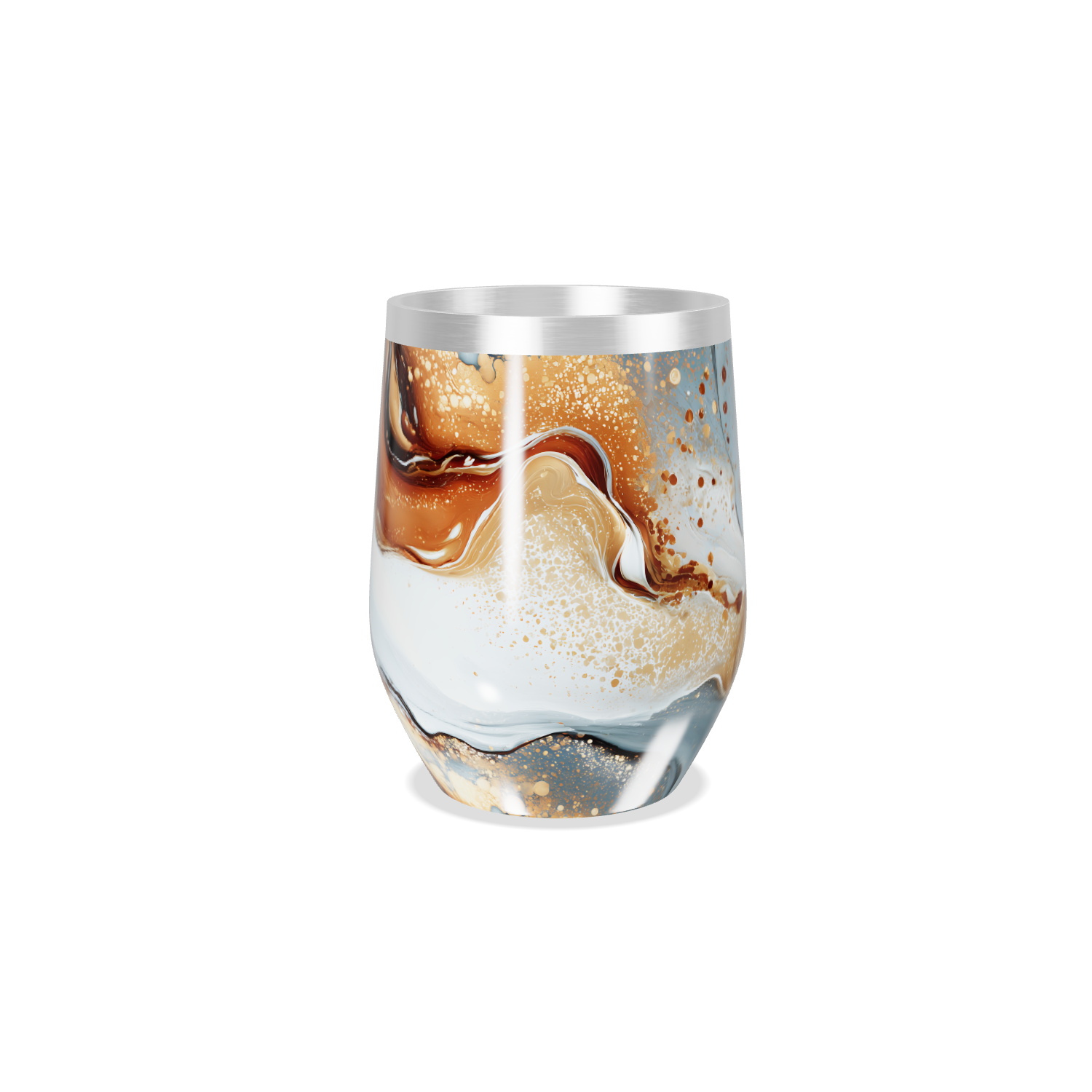 Copo Térmico Slim - Mármore Colorido Aço Inox