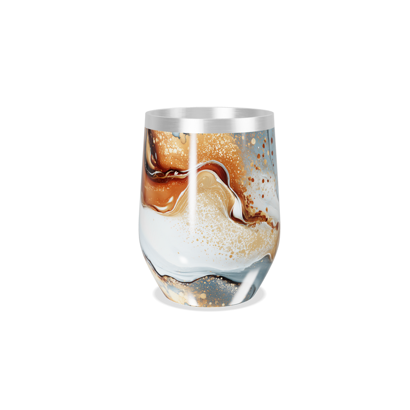 Copo Térmico Slim - Mármore Colorido Aço Inox