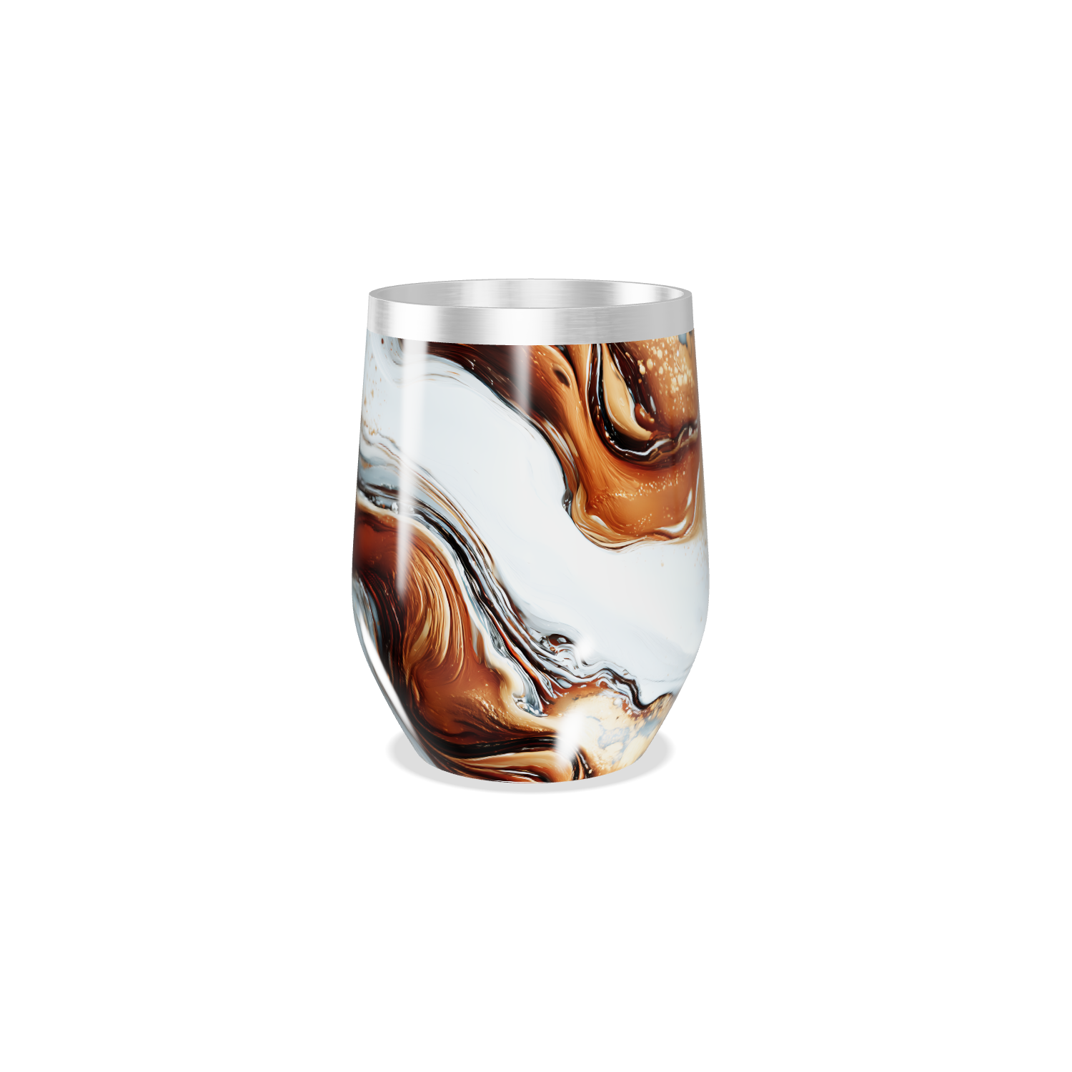 Copo Térmico Slim - Mármore Colorido Aço Inox