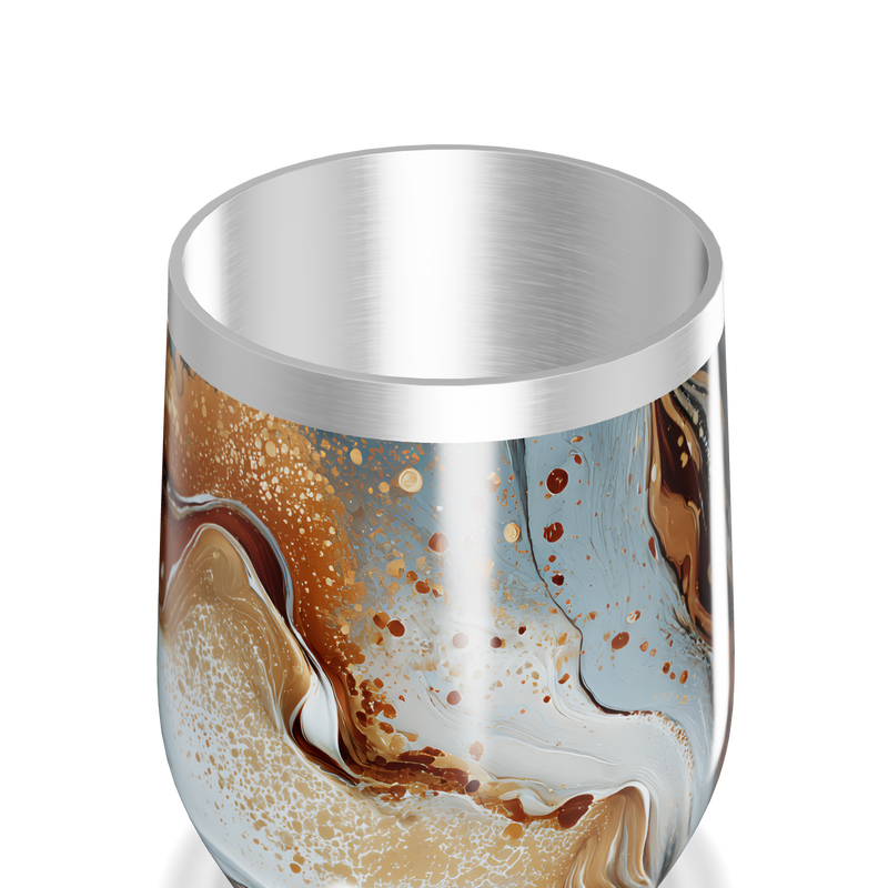 Copo Térmico Slim - Mármore Colorido Aço Inox