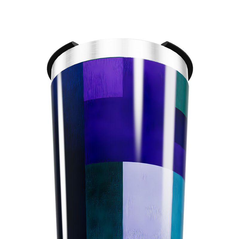 Copo Térmico - Azul Geométrico Inox