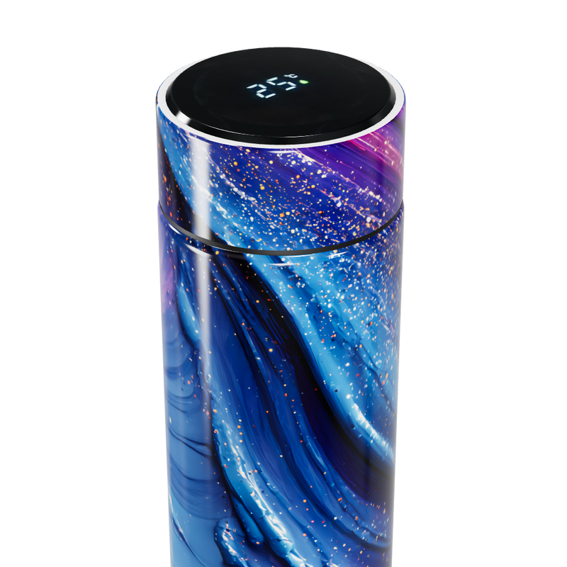 Garrafa Térmica Touch - Azul Roxo Estampada