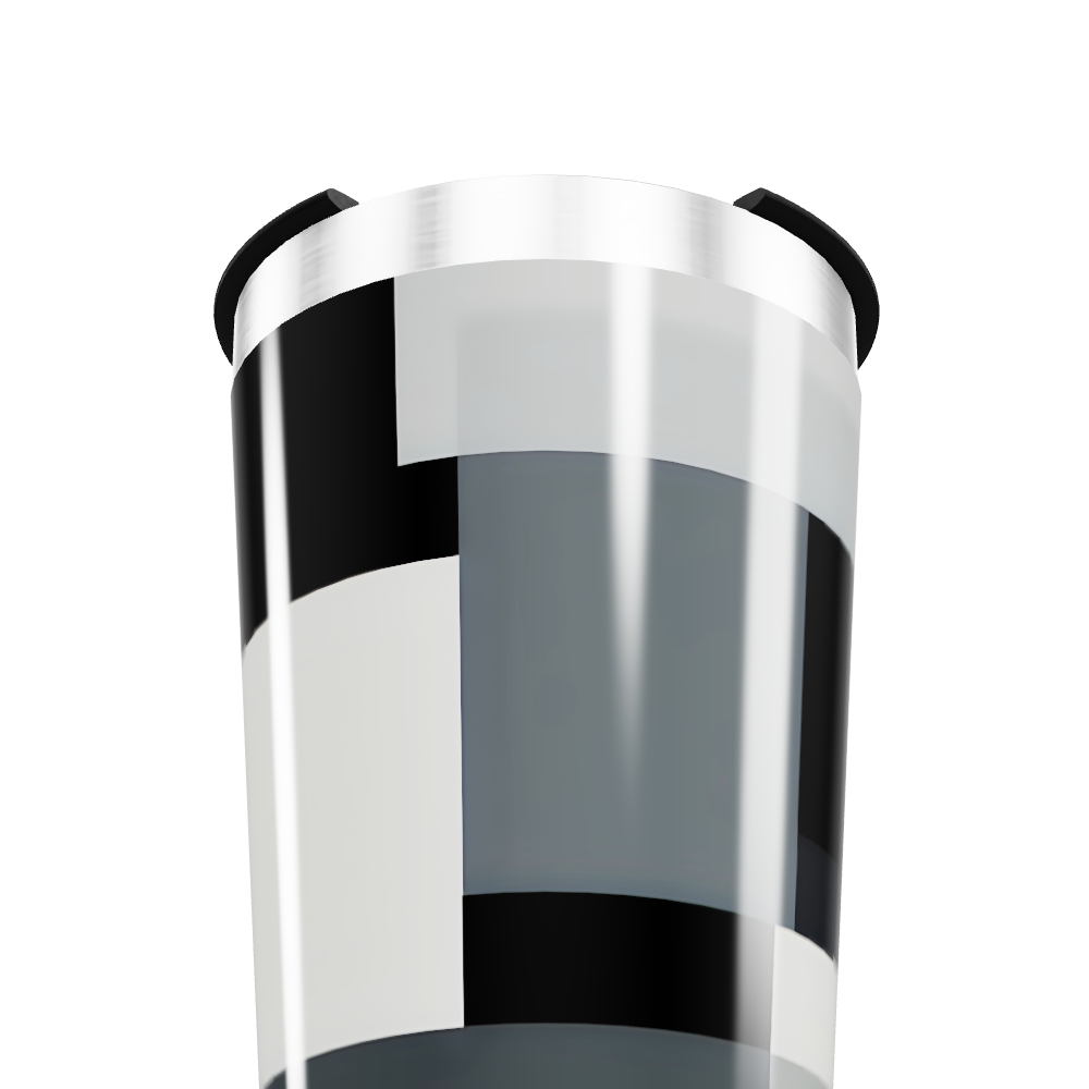 Copo Térmico - Estampa Geométrica Preto e Branco