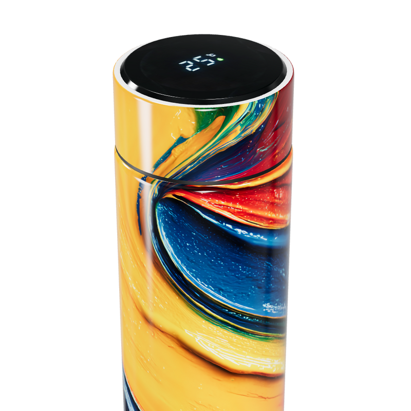 Garrafa Térmica Touch - Colorida com Display LED