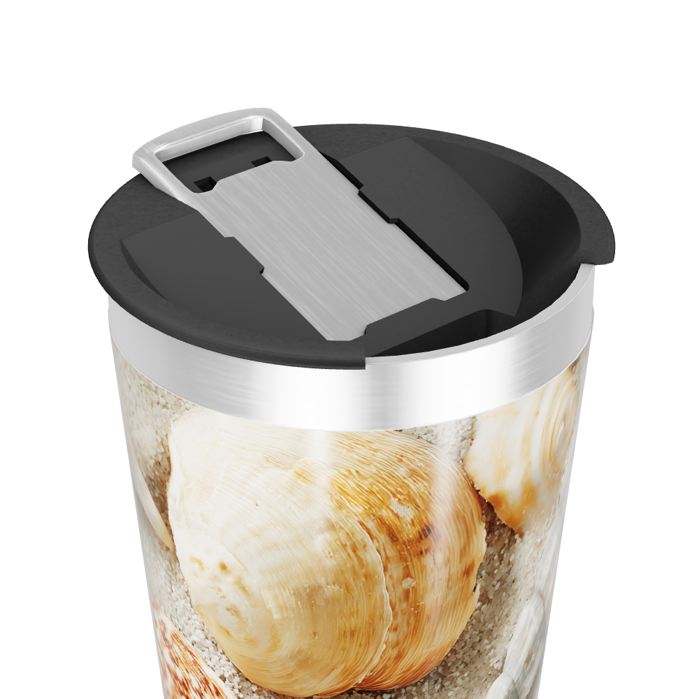 Copo Térmico - Estampa Conchas Marinhas