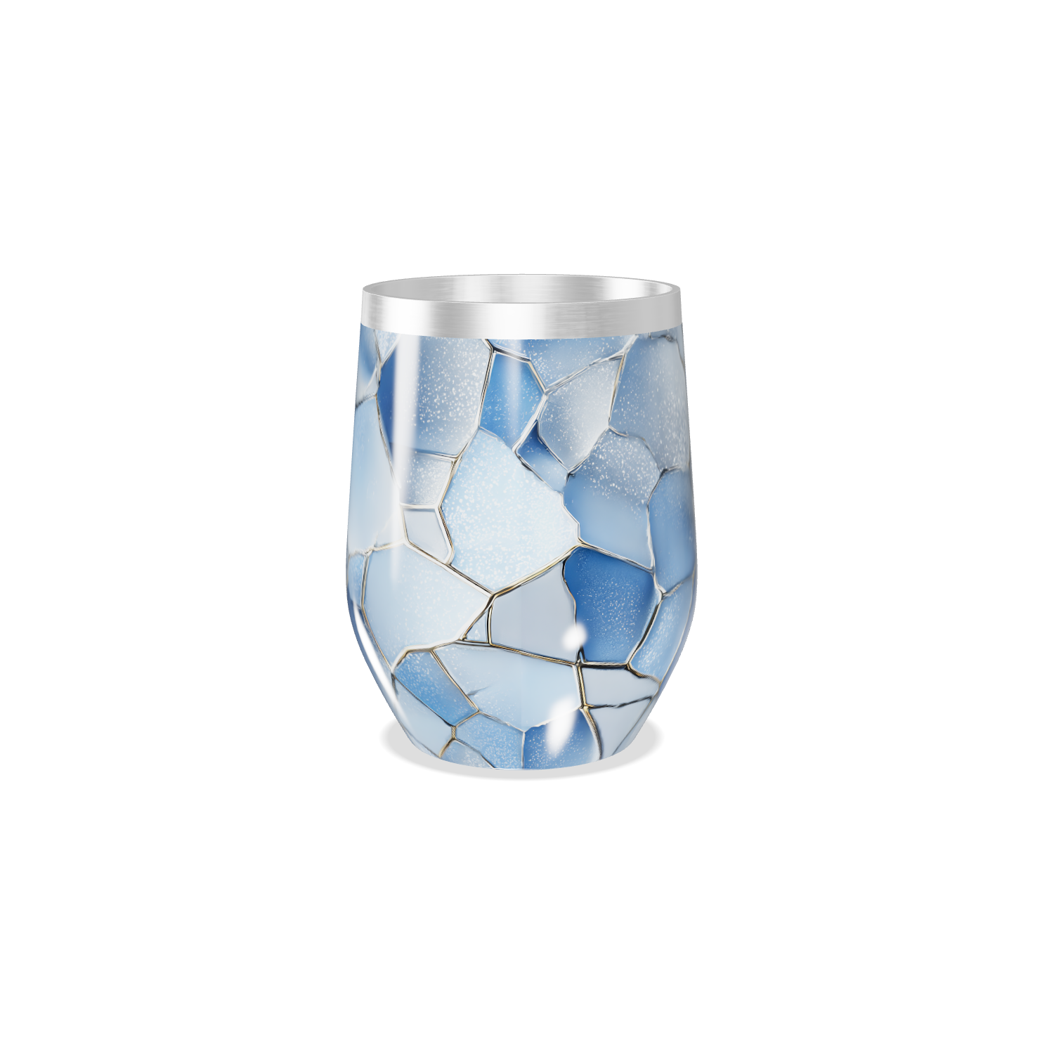 Copo Térmico Slim - Azul Vidro Quebrado