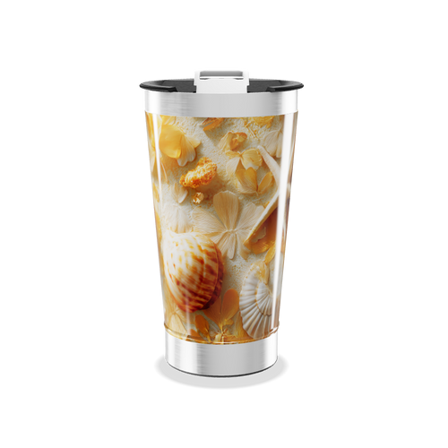 Copo Térmico - Estampa Conchas Marítimas