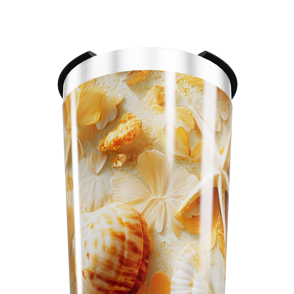 Copo Térmico - Estampa Conchas Marítimas