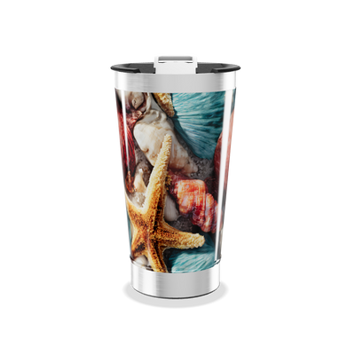 Copo Térmico - Estampa Conchas Marítimas