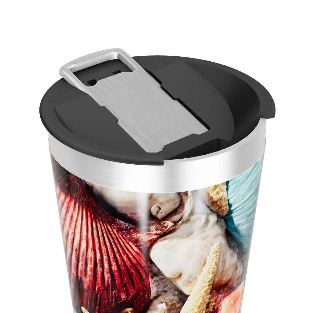 Copo Térmico - Estampa Conchas Marítimas