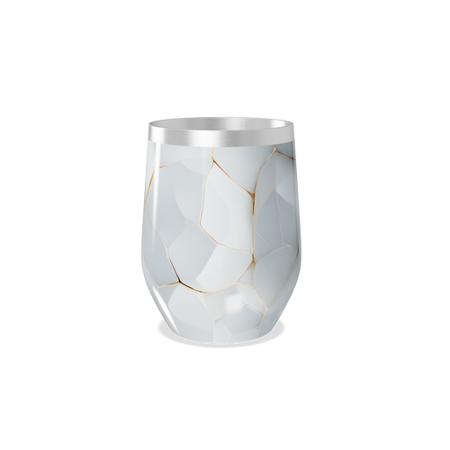 Copo Térmico Slim - Marmorizado Branco