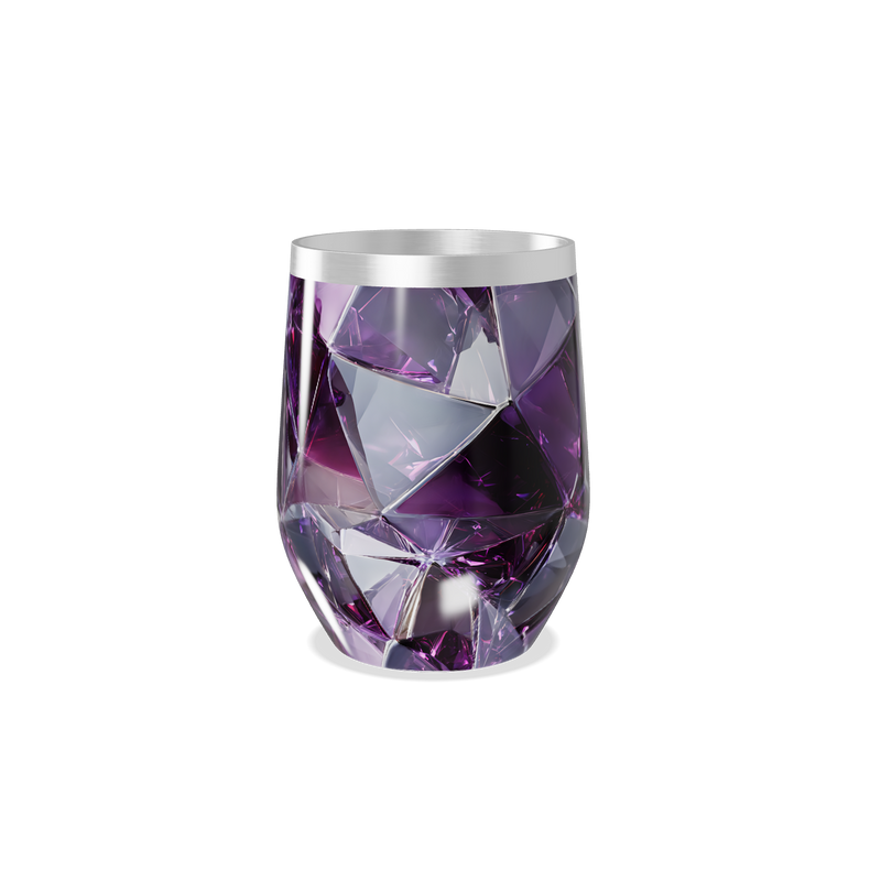 Copo Térmico Slim - Roxo Cristal Facetado