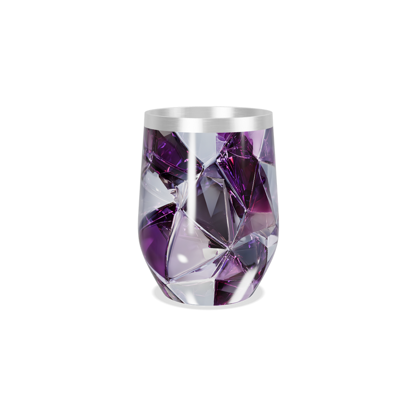 Copo Térmico Slim - Roxo Cristal Facetado
