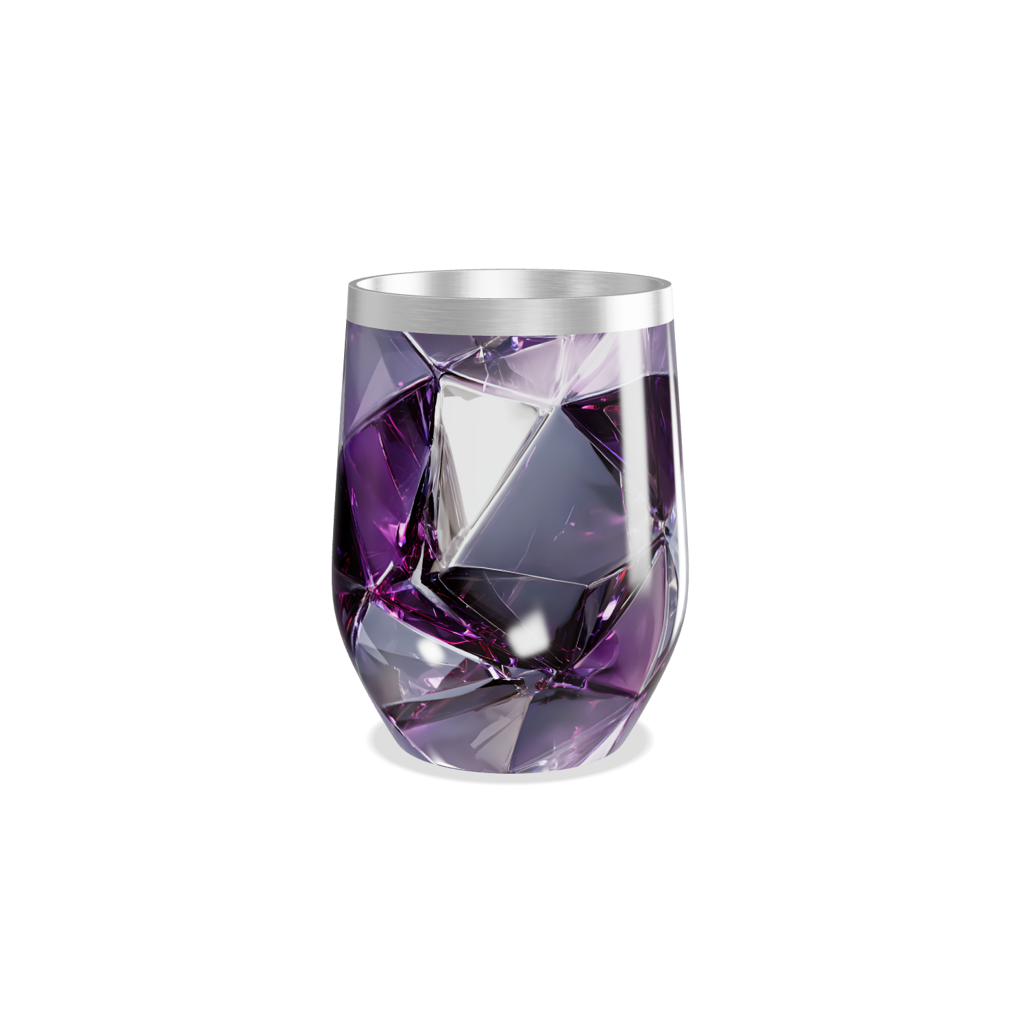 Copo Térmico Slim - Roxo Cristal Facetado