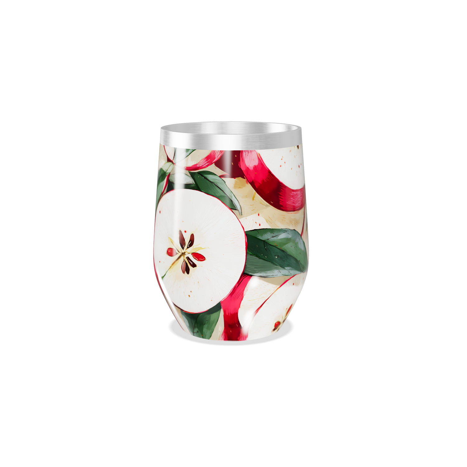 Copo Térmico Slim - Estampa de Maçãs Coloridas