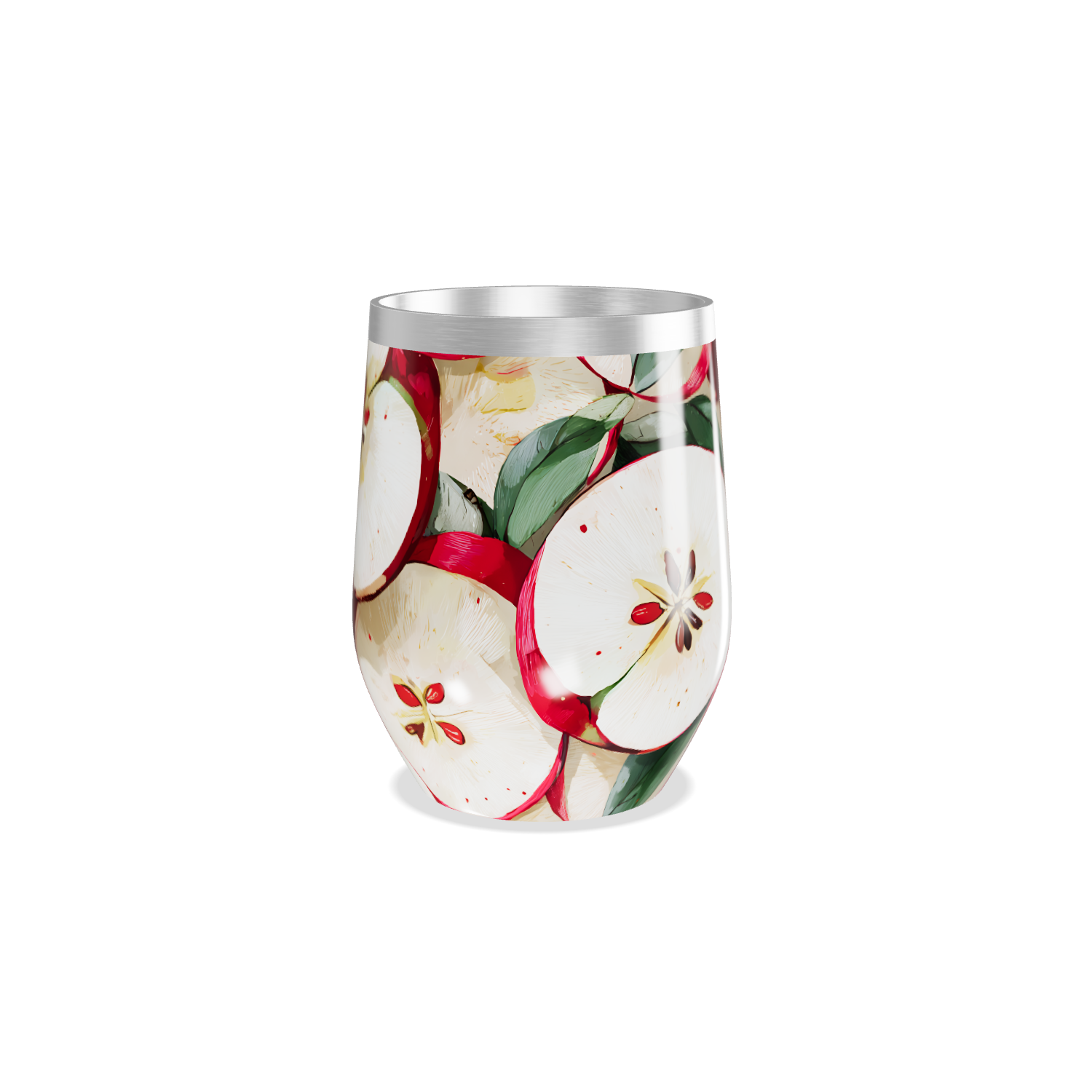 Copo Térmico Slim - Estampa de Maçãs Coloridas