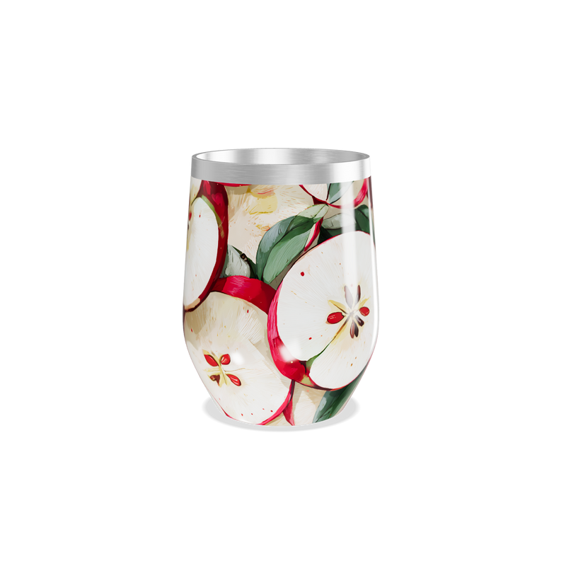 Copo Térmico Slim - Estampa de Maçãs Coloridas