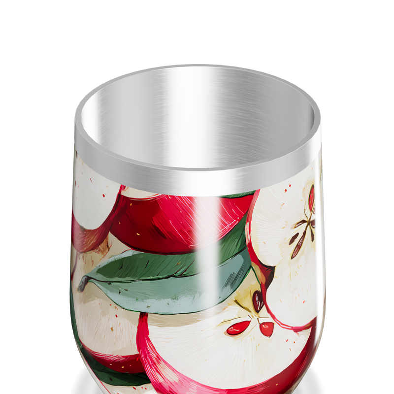 Copo Térmico Slim - Estampa de Maçãs Coloridas