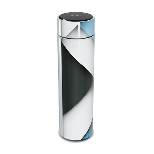 Garrafa Térmica Touch - Inox Digital Branca