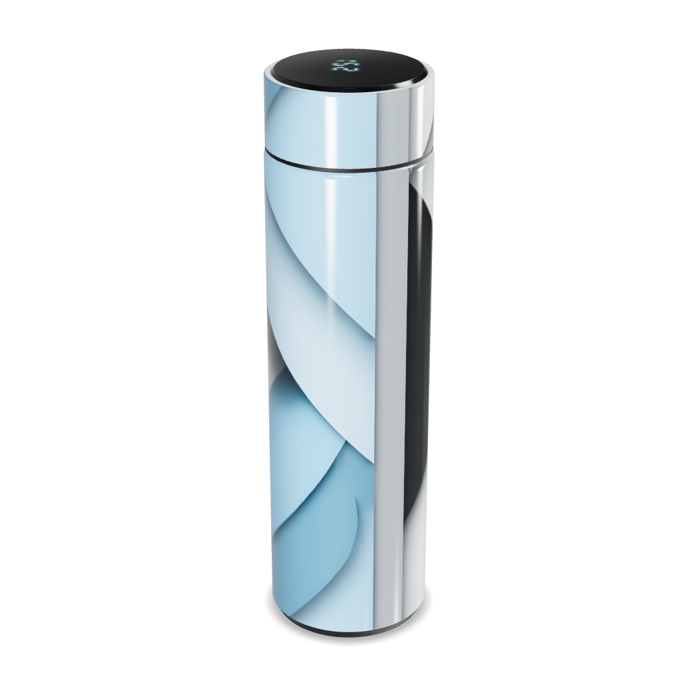 Garrafa Térmica Touch - Inox Digital Branca