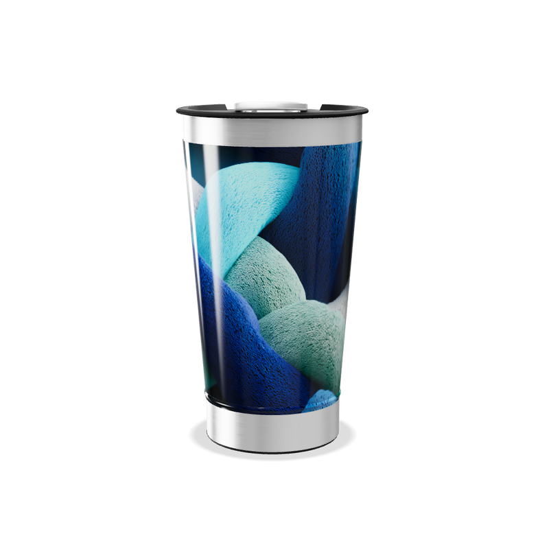 Copo Térmico - Estampa Azul Trançada