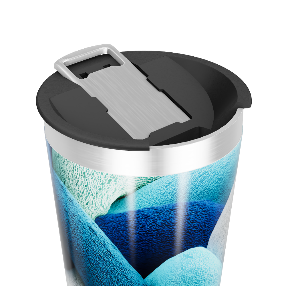 Copo Térmico - Estampa Azul Trançada