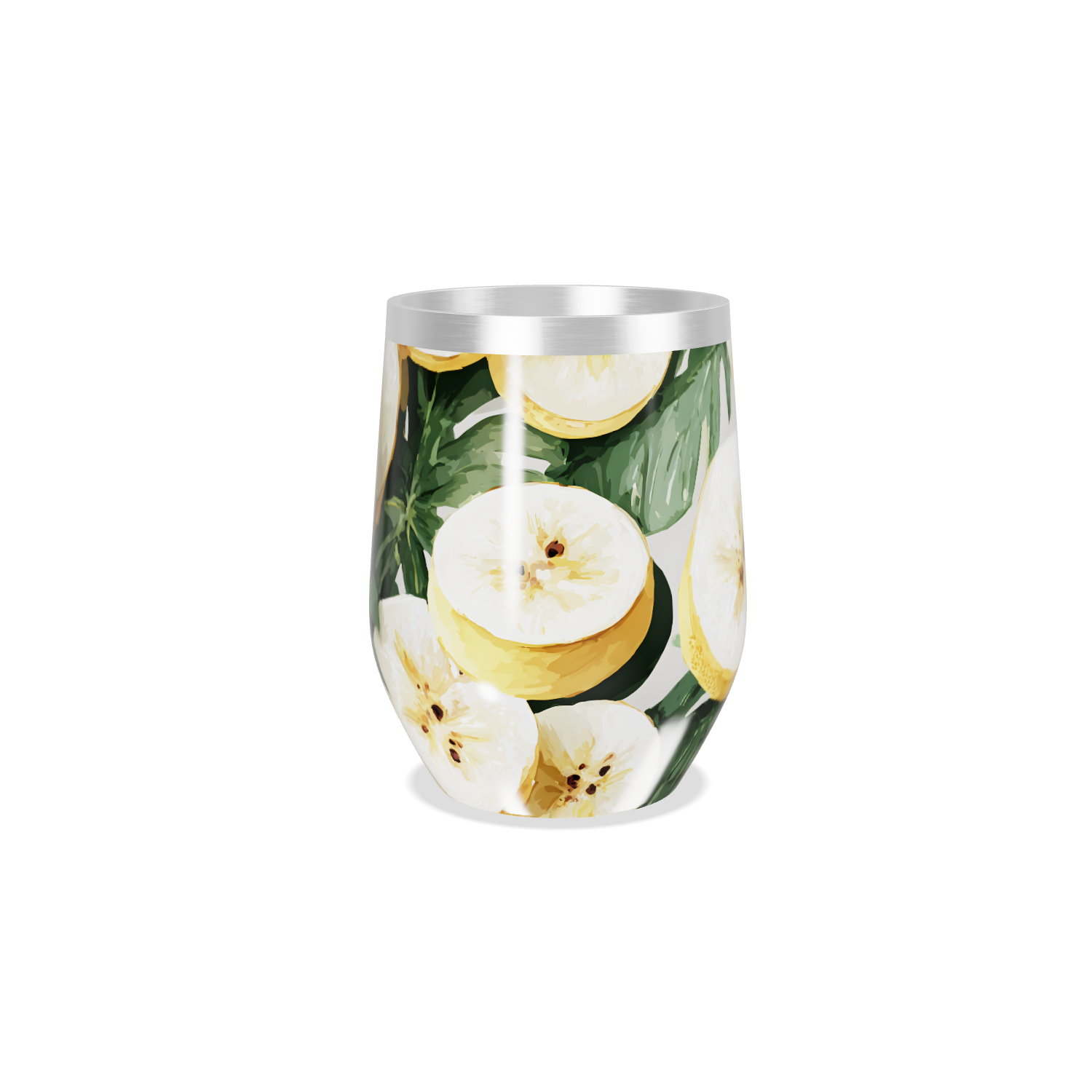 Copo Térmico Slim - Floral Tropical Aço Inox