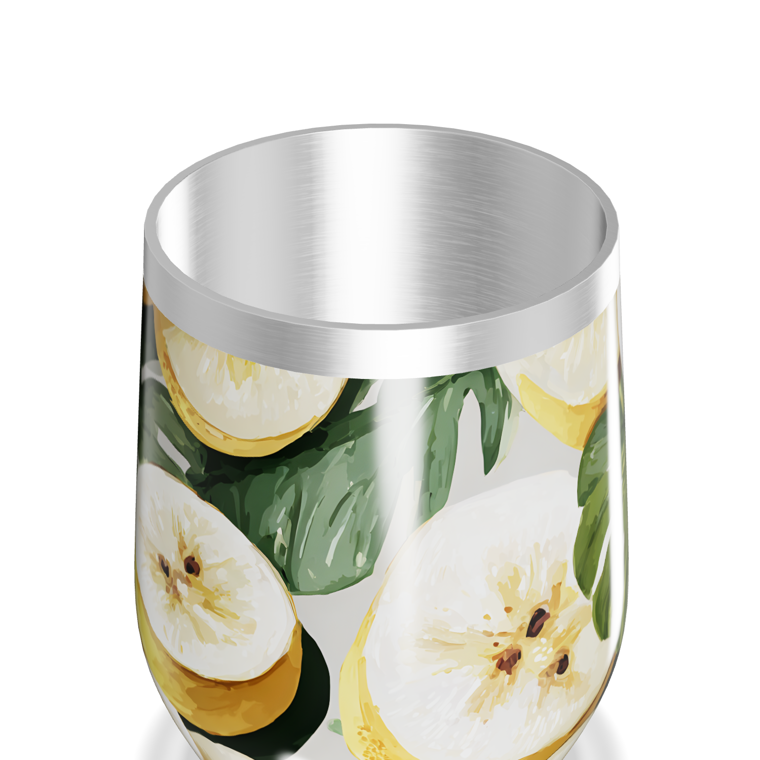 Copo Térmico Slim - Floral Tropical Aço Inox