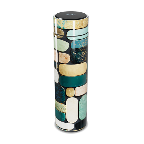 Garrafa Térmica Touch - Estampa Pedras Coloridas